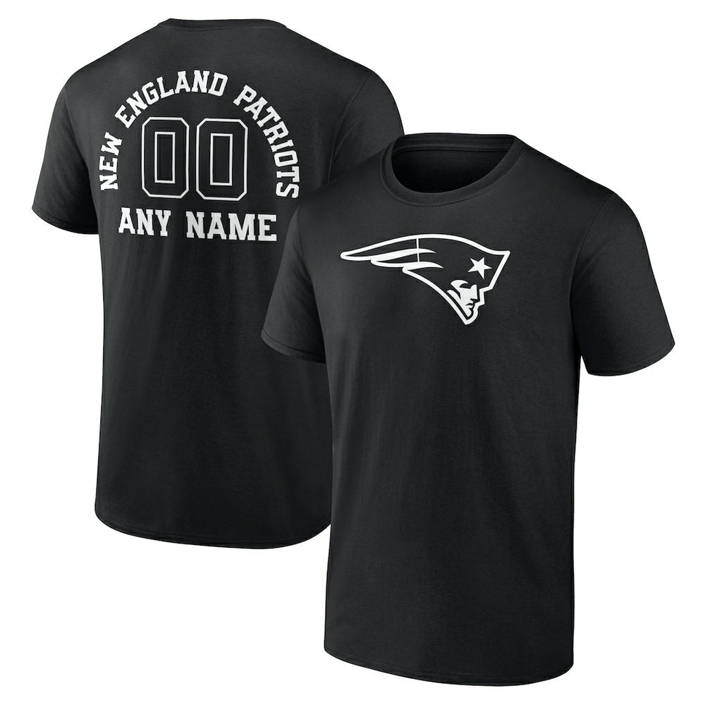 New England Patriots Personalized Name & Number Monochrome T-Shirt