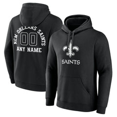 New Orleans Saints Personalized Name & Number Pullover Hoodie