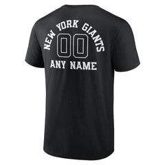 New York Giants Personalized Name & Number Monochrome T-Shirt