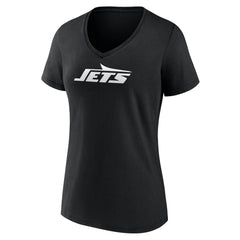 New York Jets Women's Personalized Name & Number Monochrome V-Neck T-Shirt