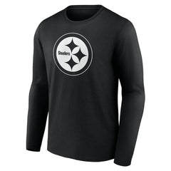 Pittsburgh Steelers Personalized Name & Number Monochrome Long Sleeve T-Shirt