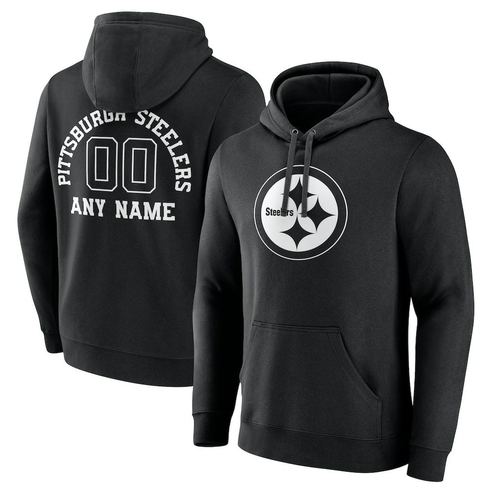 Pittsburgh Steelers Personalized Name & Number Pullover Hoodie