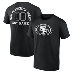 San Francisco 49ers Personalized Name & Number Monochrome T-Shirt