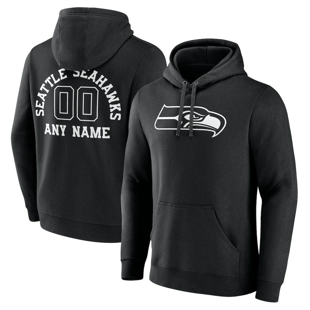Seattle Seahawks Personalized Name & Number Pullover Hoodie