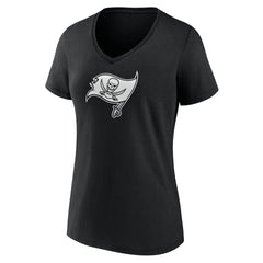 Tampa Bay Buccaneers Women's Personalized Name & Number Monochrome V-Neck T-Shirt