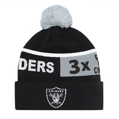 Las Vegas Raiders Starter Unisex Chyron Cuffed Knit Hat with Pom