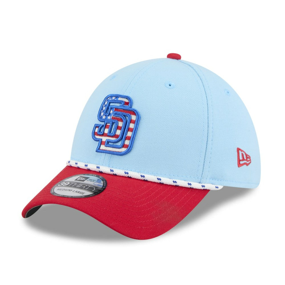 San Diego Padres New Era 2025 Fourth of July 39THIRTY Flex Hat | MLB New