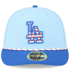 Los Angeles Dodgers New Era 2025 Fourth of July Low Profile 59FIFTY Fitted Hat | MLB For sale