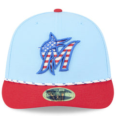 Miami Marlins New Era 2025 Fourth of July Low Profile 59FIFTY Fitted Hat | MLB Near me