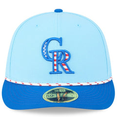 Colorado Rockies New Era 2025 Fourth of July Low Profile 59FIFTY Fitted Hat | MLB For sale