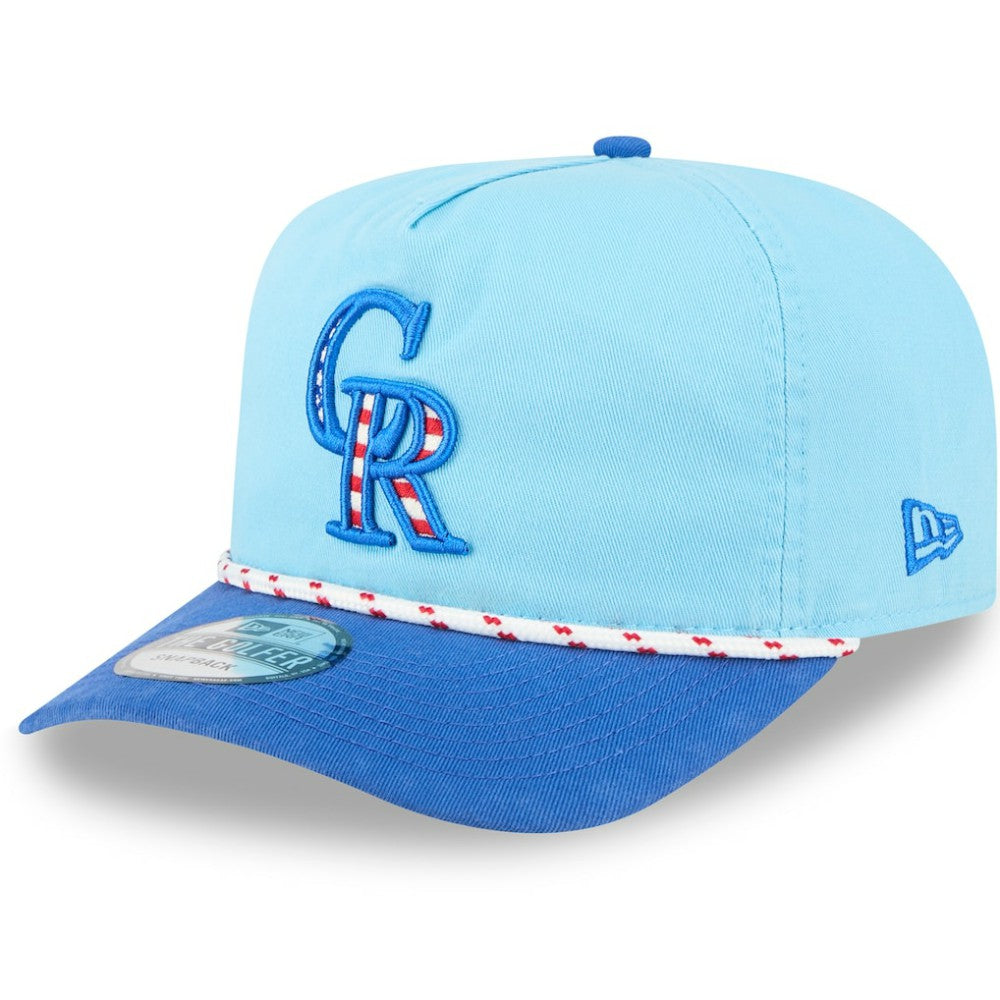 Colorado Rockies New Era 2025 Fourth of July Golfer Snapback Hat | MLB Outlet