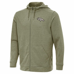 Denver Broncos Antigua Effortless Full-Zip Hoodie Jacket