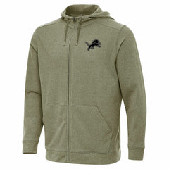 Detroit Lions Antigua Effortless Full-Zip Hoodie Jacket
