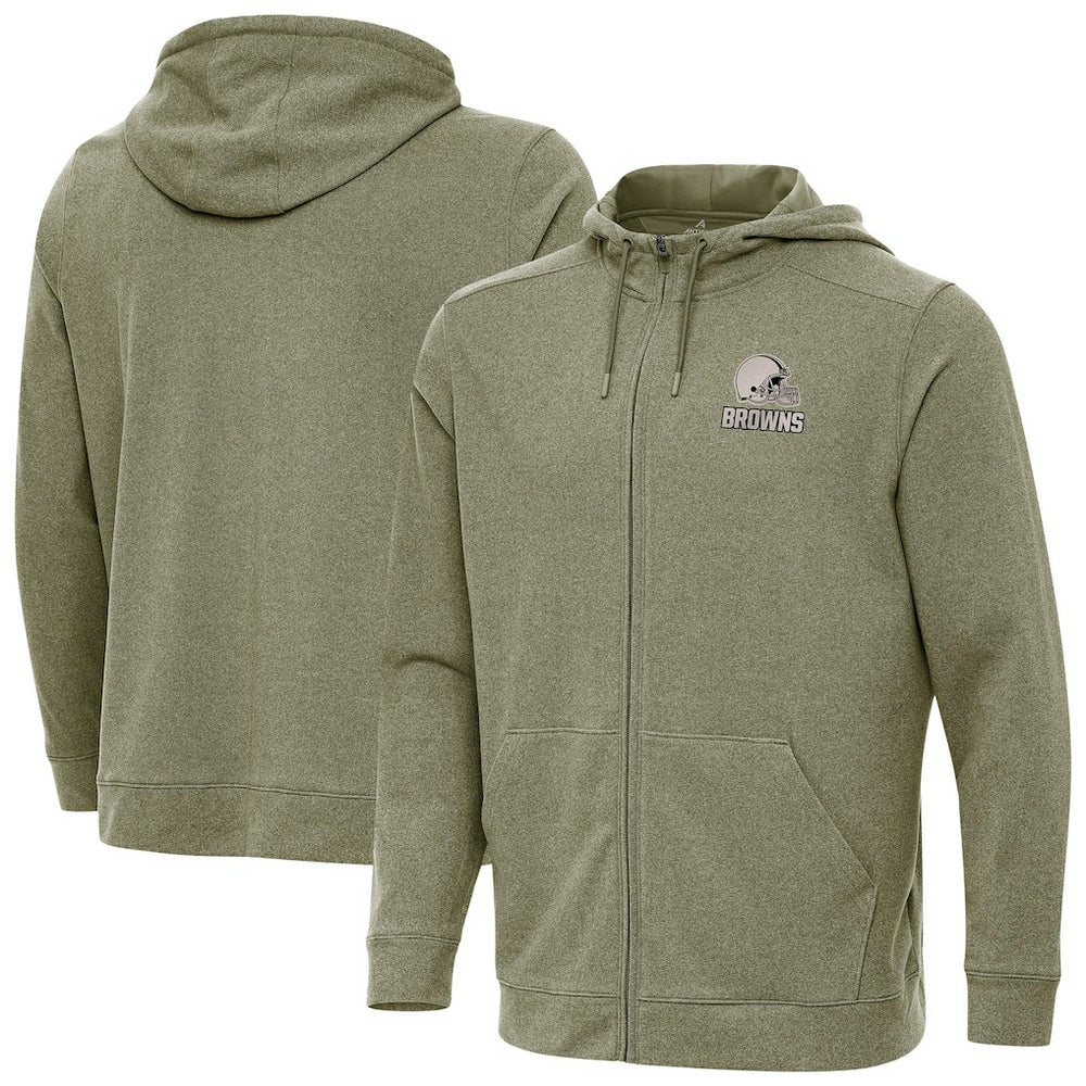 Cleveland Browns Antigua Effortless Full-Zip Hoodie Jacket