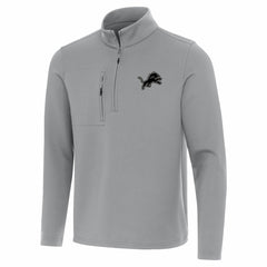 Detroit Lions Antigua Insider Quarter-Zip Jacket