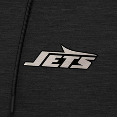 New York Jets Antigua Spikes Raglan Quarter-Zip Hoodie