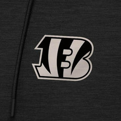 Cincinnati Bengals Antigua Spikes Raglan Quarter-Zip Hoodie