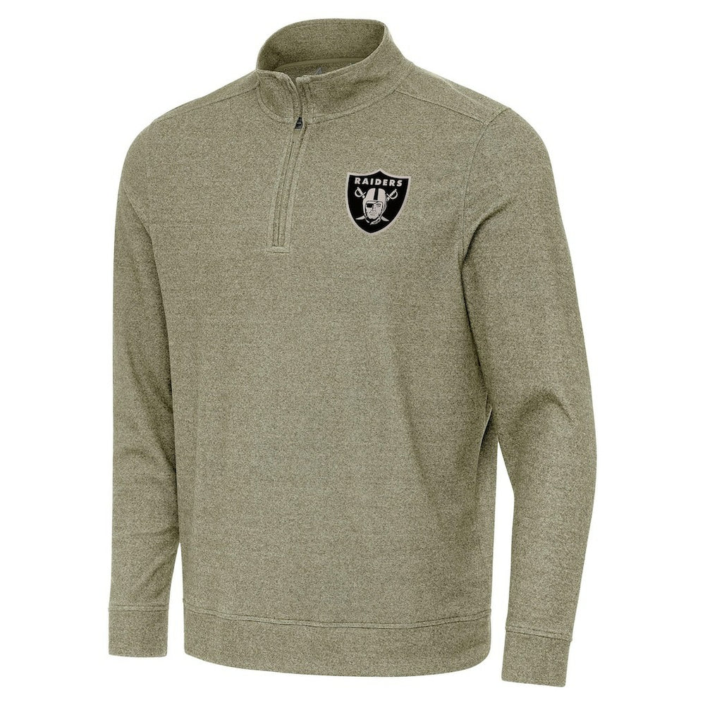 Las Vegas Raiders Antigua Subtle Quarter-Zip Top