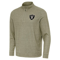Las Vegas Raiders Antigua Subtle Quarter-Zip Top