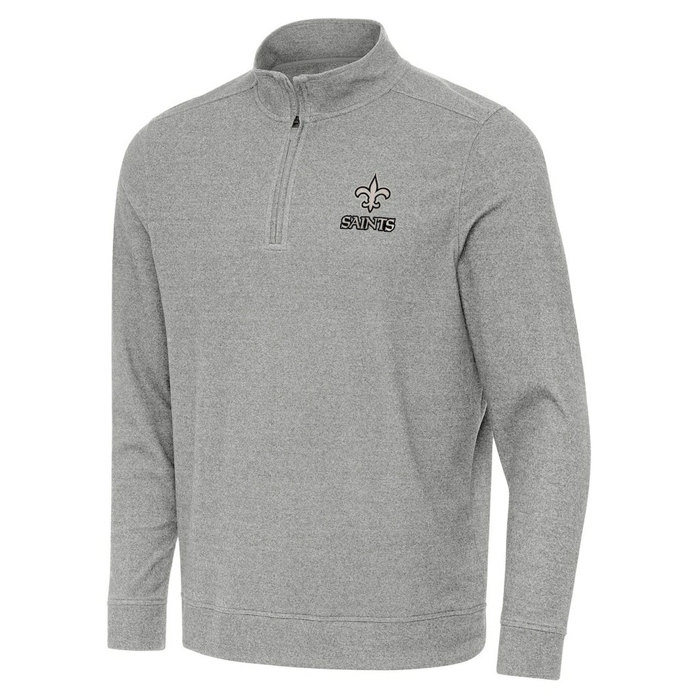 New Orleans Saints Antigua Subtle Quarter-Zip Top