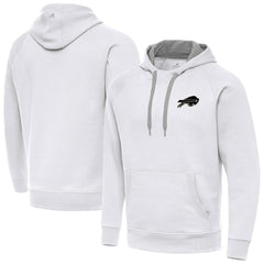 Buffalo Bills Antigua Brushed Carbon Victory Pullover Hoodie
