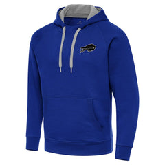 Buffalo Bills Antigua Brushed Carbon Victory Pullover Hoodie