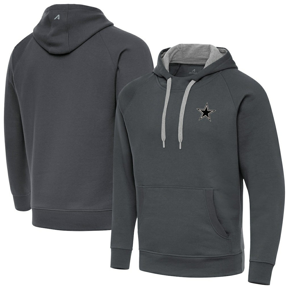 Dallas Cowboys Antigua Brushed Carbon Victory Pullover Hoodie