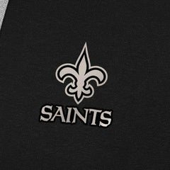New Orleans Saints Antigua Brushed Carbon Victory Pullover Hoodie