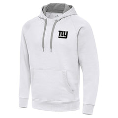 New York Giants Antigua Brushed Carbon Victory Pullover Hoodie