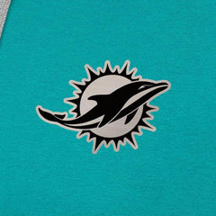 Miami Dolphins Antigua Brushed Carbon Victory Pullover Hoodie