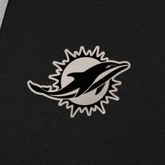 Miami Dolphins Antigua Brushed Carbon Victory Pullover Hoodie