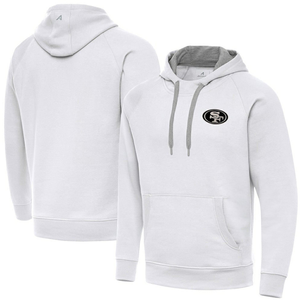 San Francisco 49ers Antigua Brushed Carbon Victory Pullover Hoodie