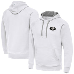San Francisco 49ers Antigua Brushed Carbon Victory Pullover Hoodie