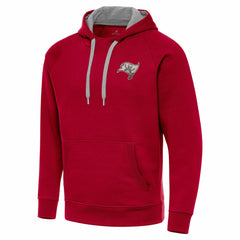 Tampa Bay Buccaneers Antigua Brushed Carbon Victory Pullover Hoodie