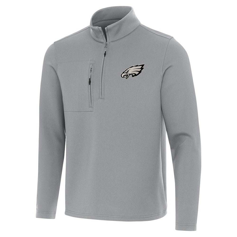Philadelphia Eagles Antigua Insider Quarter-Zip Top