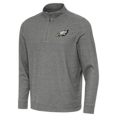 Philadelphia Eagles Antigua Subtle Quarter-Zip Sweatshirt