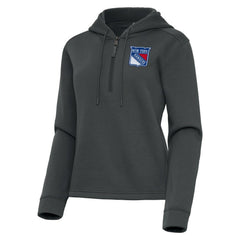 New York Rangers Antigua Women's Contemporary Quarter-Zip Hoodie Online
