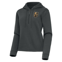 Vegas Golden Knights Antigua Women's Contemporary Quarter-Zip Hoodie Outlet