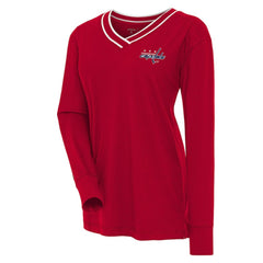Washington Capitals Antigua Women's Symbolic V-Neck Long Sleeve T-Shirt Discount