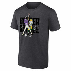 Green Bay Packers Fanatics Jordan Addison & Jaire Alexander Minnesota Vikings vs. Border Battle Player T-Shirt