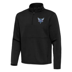Charlotte Hornets Antigua Twist Quarter-Zip Pullover Top - Black cheap For Sale