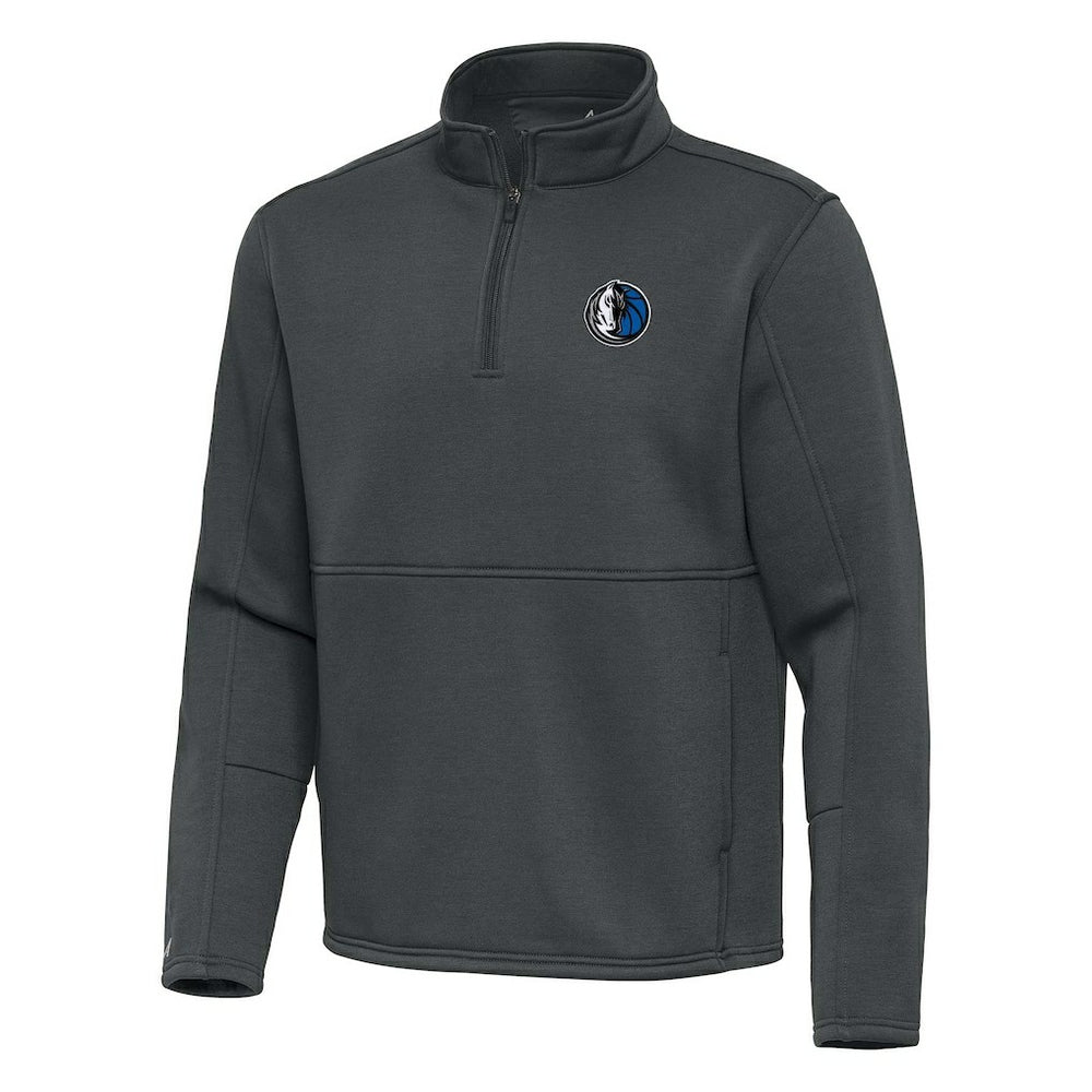 Dallas Mavericks Antigua Twist Quarter-Zip Pullover Top - Pewter sale New