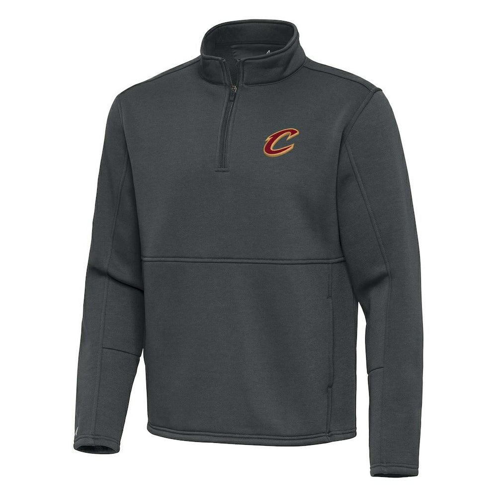 Cleveland Cavaliers Antigua Twist Quarter-Zip Pullover Top - Pewter online On Sale