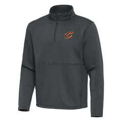 Cleveland Cavaliers Antigua Twist Quarter-Zip Pullover Top - Pewter online On Sale