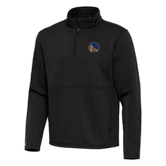 Golden State Warriors Antigua Twist Quarter-Zip Pullover Top - Black for sale Online
