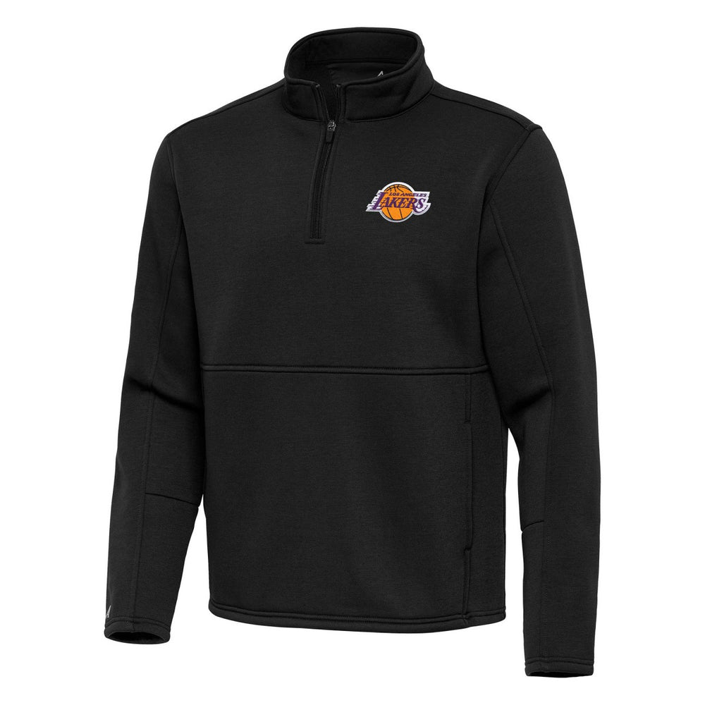 Los Angeles Lakers Antigua Twist Quarter-Zip Pullover Top - Black for sale On Sale
