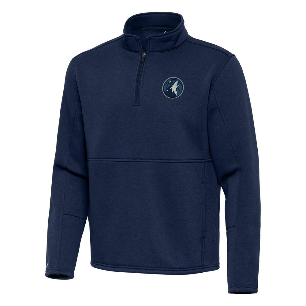 Minnesota Timberwolves Antigua Twist Quarter-Zip Pullover Top - Navy online New