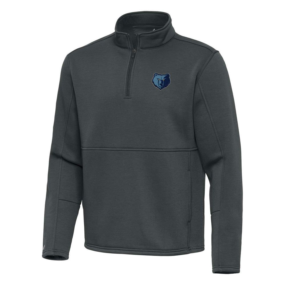 Memphis Grizzlies Antigua Twist Quarter-Zip Pullover Top - Pewter shop For Sale