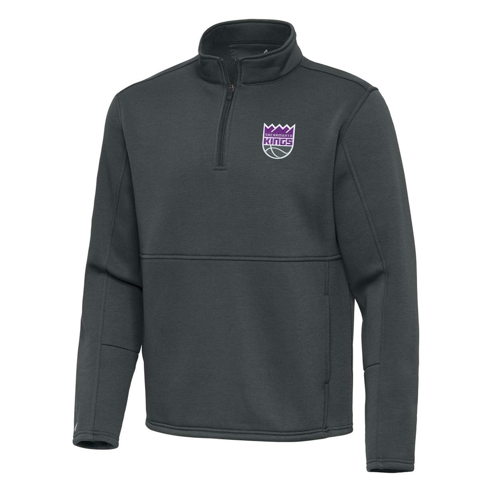 Sacramento Kings Antigua Twist Quarter-Zip Pullover Top - Pewter outlet For Sale