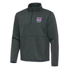 Sacramento Kings Antigua Twist Quarter-Zip Pullover Top - Pewter outlet For Sale